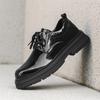 Fashion Men's Classic Retro Oxfords Shoe Mens Lace-up Business Dress Office Leather Shoes Men Glossy Fashion Wedding Party Flats Shoe