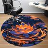 1pc Lotus Pond Office Round Area Rug, Indoor Mat Suitable For Office, Under Office Chairs Bedroom Living Room Home Decor, Room Deco 139
