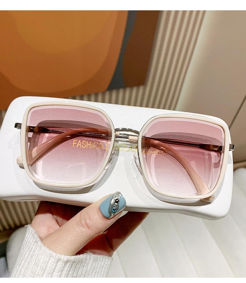 Sunglasses for Women Summer High-End Large Frame Face-Slimming Internet Celebrity Gradient Color Sunglasses Driving