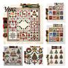 Easy Embroidery Kits with Instructions Christmas Cross Stitch Kit, Winter Holiday DIY Xmas Kit Tree Craft for Adults, Home Decor Supplies Beginners