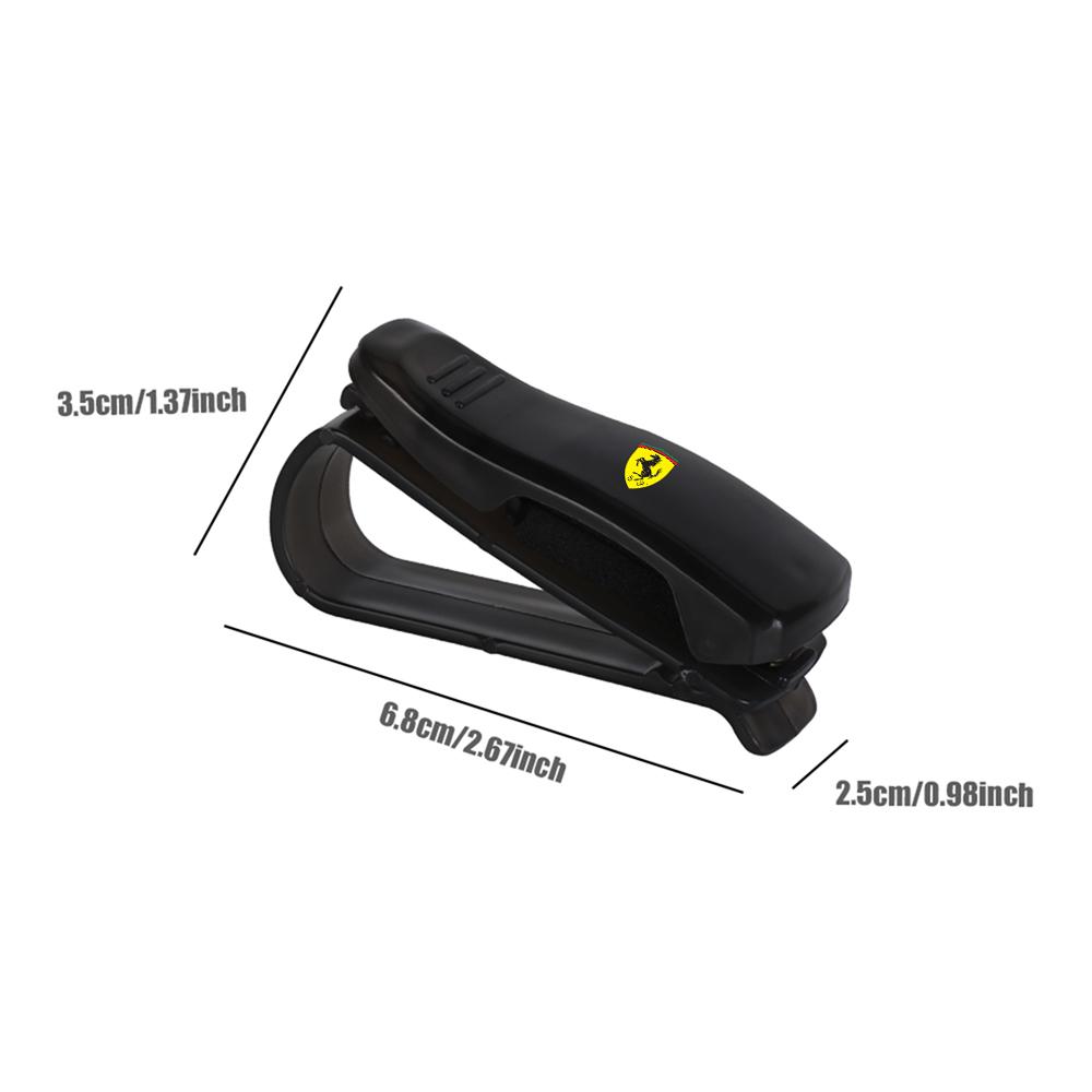 Car Sun Visor Glasses Clips Eyeglasses Storage Holder Car Valve For Ferrari 308 GT4 328 GTB GTS F355 360 Modena F430 458ltalia TG6