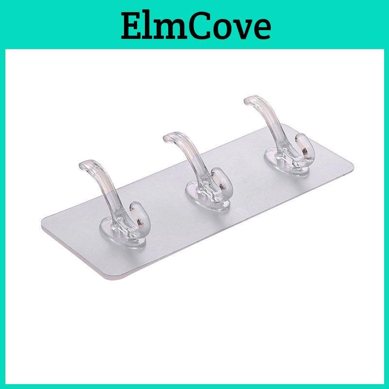 Modern Simplified Plastic Adhesive Hook With Multiple Tiers For Bathroom And Home Organization