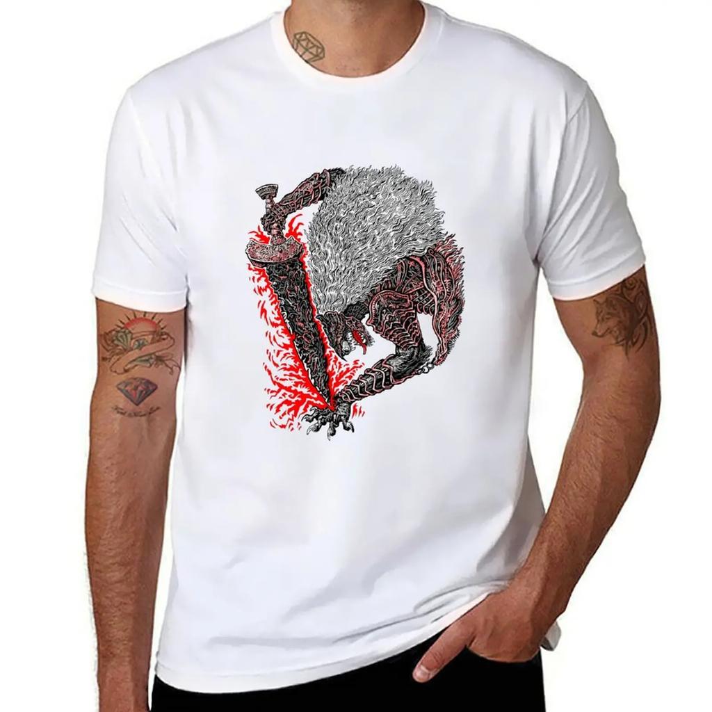 Maliketh, The Black Blade T-Shirt Anime T-Shirt Ästhetische Kleidung Übergröße Herrenbekleidung