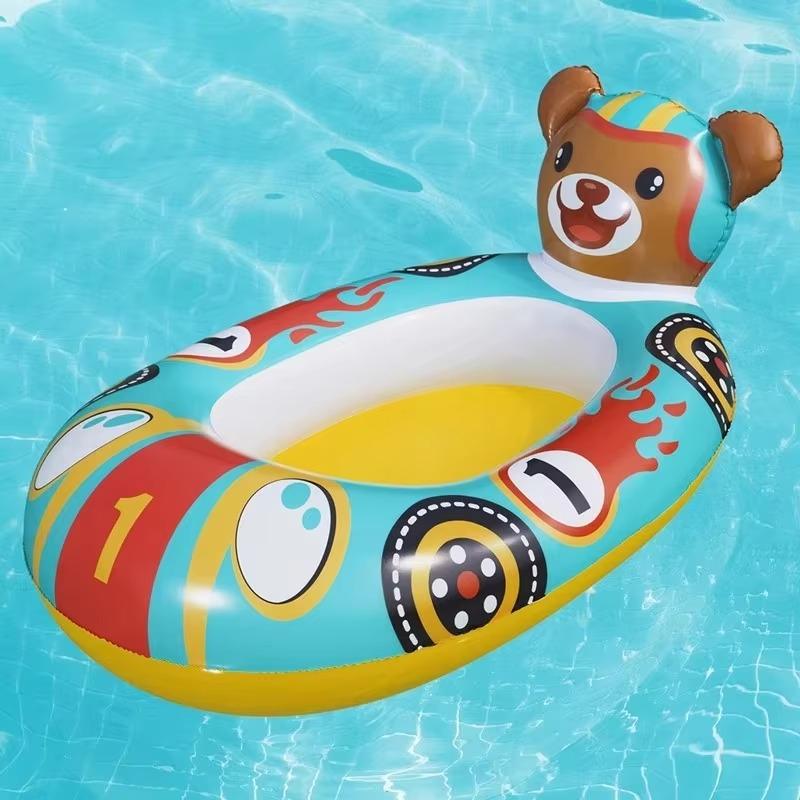 Children's Water Boat 1PCS Cartoon Crayfish Inflatable Waterproof Floating Sitting Circle Water Play Swimming Pool Toys