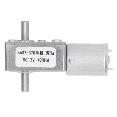 Turbo Worm Geared Motor 2 Shaft High Torsion Micro Gearbox DC12V Electrical Tools 10RPM