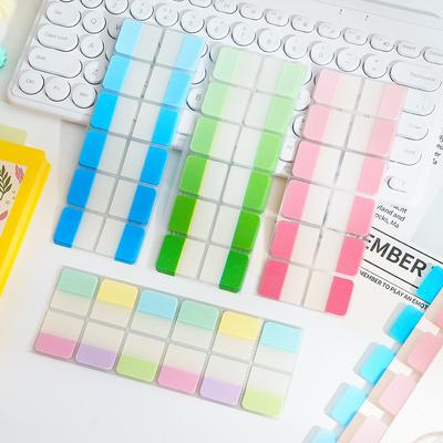 120 Piezas Pestañas Adhesivas para Marcar Páginas Marcadores de Página PET Transparentes Clasificar Archivo Etiqueta Pegatinas de Notas para Oficina