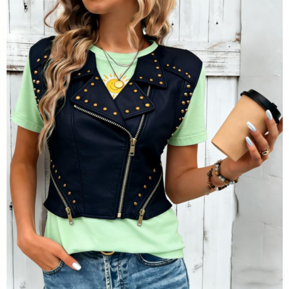 Europe and America Fashion Funny Vest 3D Print Women T-shirts Streetwear Summer Casual Short Sleeve O-neck Women Tees Tops Clothing