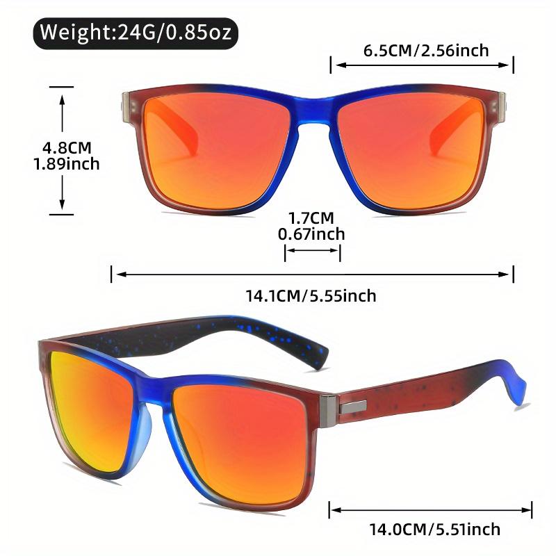 Unisex Square Fashion Glasses with Gradient Color Transition (Green to Pink) - Lightweight Durable Frame for, Fashion Eyewear