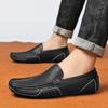 Genuine Leather Shoes Trendy Casual Leather Shoes British One Pedal Driving Fashionable Shoes Plus Size Men's Shoes