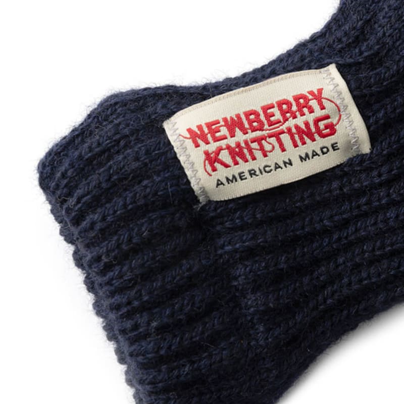 NEWBERRY KNITTING Deerskin Mittens - Navy