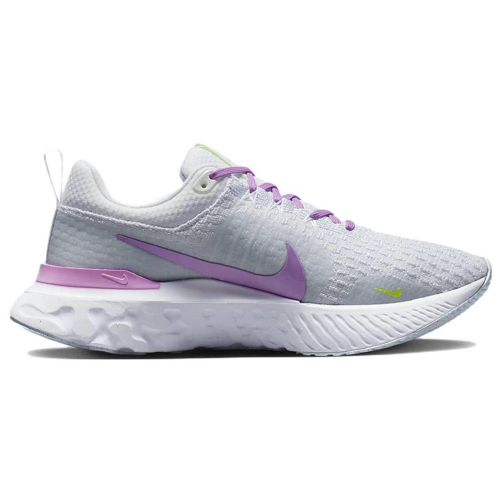 Nike React Infinity Run Flyknit 3 Women's Grey Rush Fuchsia Running Shoes DZ3016-100