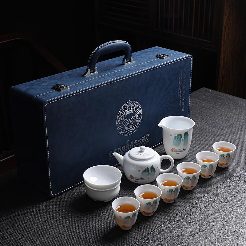 

Tuopai 10-Piece Hand-Painted Porcelain Tea Set