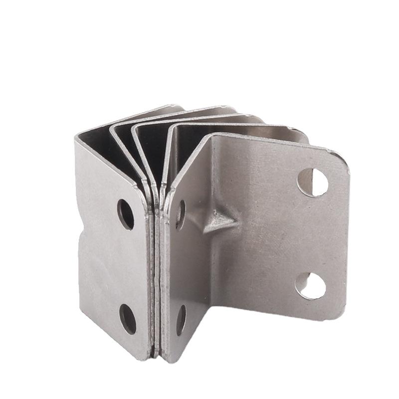 10Pcs Thickened Stainless Steel Triangle Bracket Fixed 90 Degree Right Angle Partition Furniture Hardware Connector Accessories