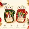 Holiday Kitchen Gadget Accessories Christmas Glove Bottle Opener, Shape Remover with Magnetic Backing, Festive Fridge Magnet Decoration Durable