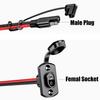 12/16/18 AWG SAE Quick Connector Harness 30/50/60CM SAE Extension Cord Sidewall Port Male Plug To Female Socket for Charger