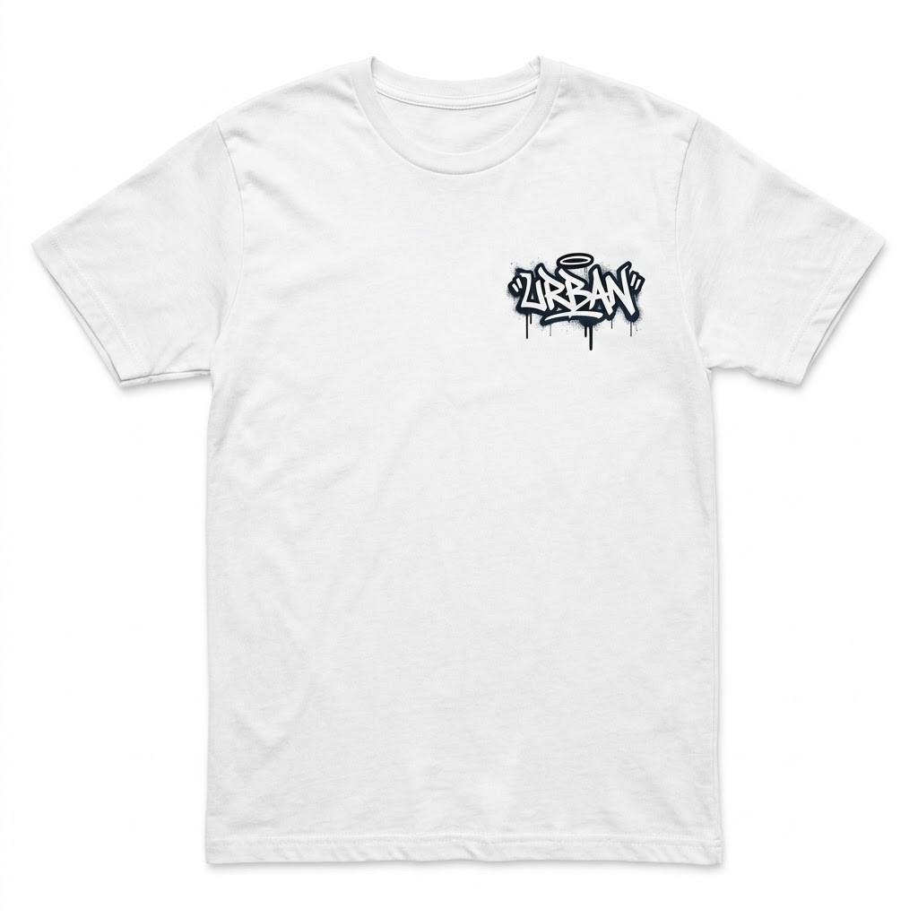 Urban Graffiti Graphic T-Shirt - Premium Black Streetwear Tee S