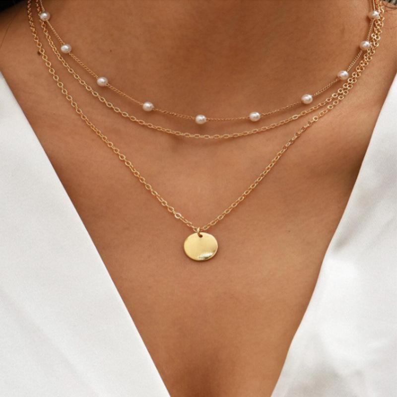 Hot-selling cherry pearl necklace women's ins style fashion high sense love collarbone chain new item pendant