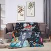 invincible Omni-Man Space Portrait Blanket Warm Plush Throw Blanket For Home Decor Airplane Travel Flannel Bedspread Bed Cover