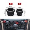 Front Central Console Radio Volume Rotary Knob Air Conditioning Heater Climate Control Button Cover For Jeep Grand Cherokee WK2