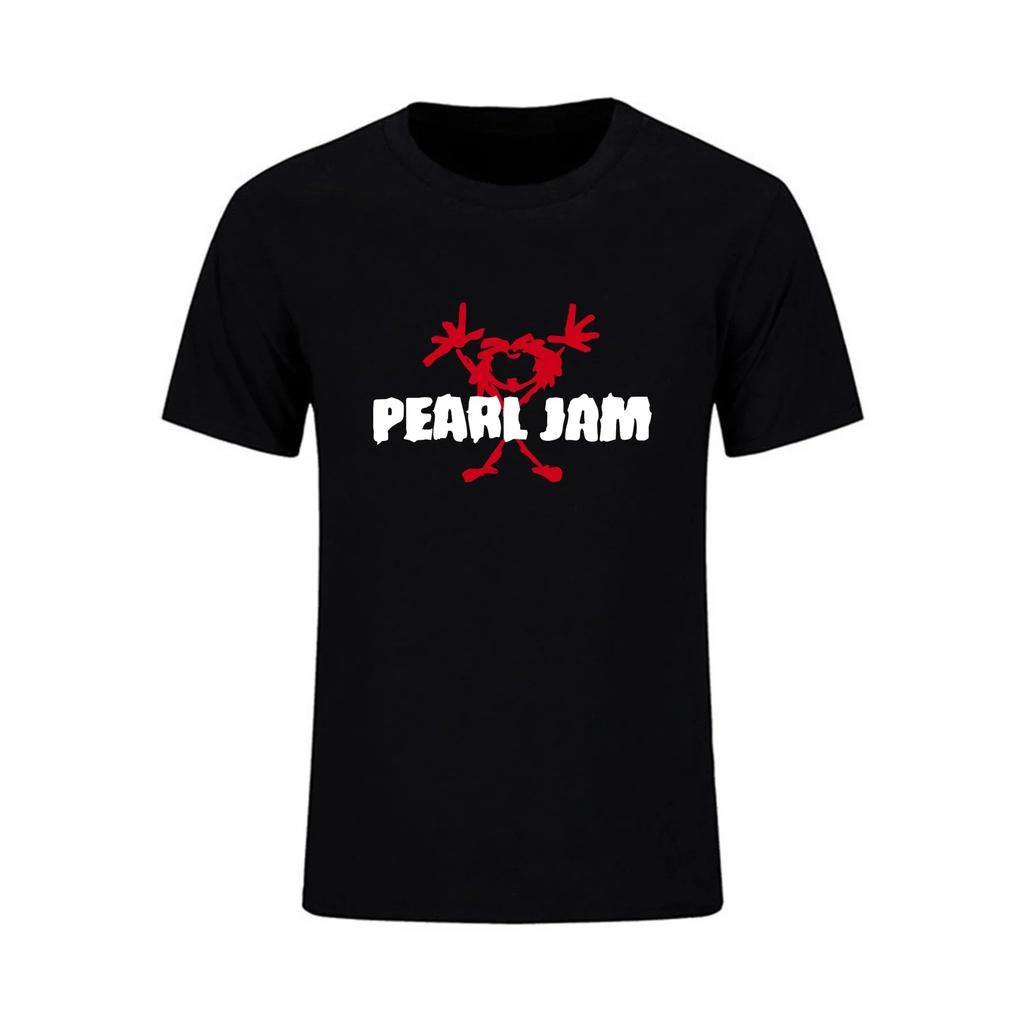 2024 Male T Shirt Casual Oversized Essential Shark Cowboy Pearl Jam Rock Band T-shirt Men T-shirts Graphic Streetwear S-3XL