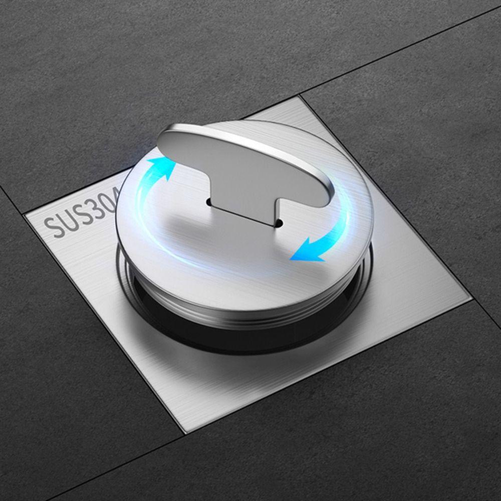 With Cleaning Port Shower Floor Drain 304 Stainless Steel Drainage Port  Bathroom