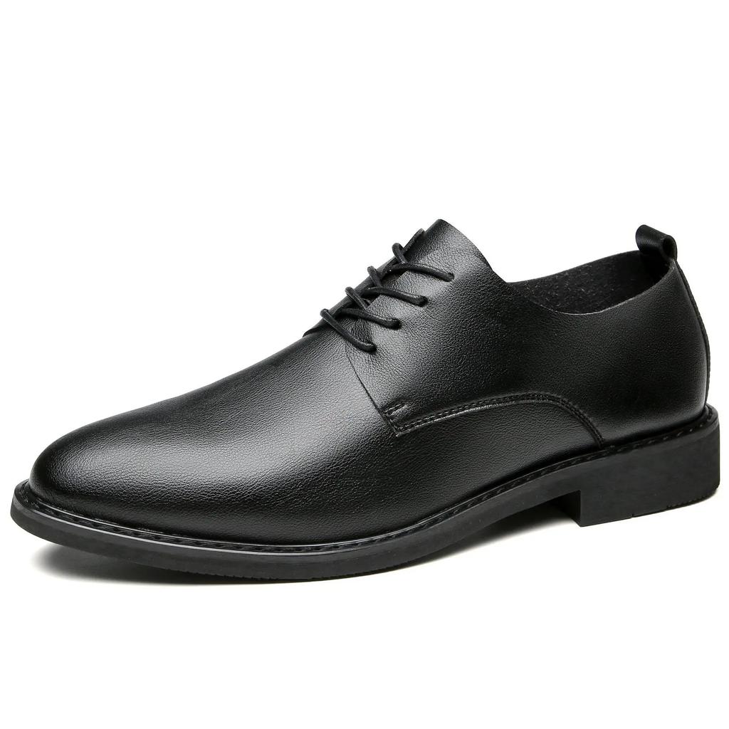 Herrenschuhe Derby Top Qualität Leder Gesellschaftsschuh Herren Weiche Sohle Herren Schwarz Büro Herren Lässig Business Frühling Herbst Schuhe