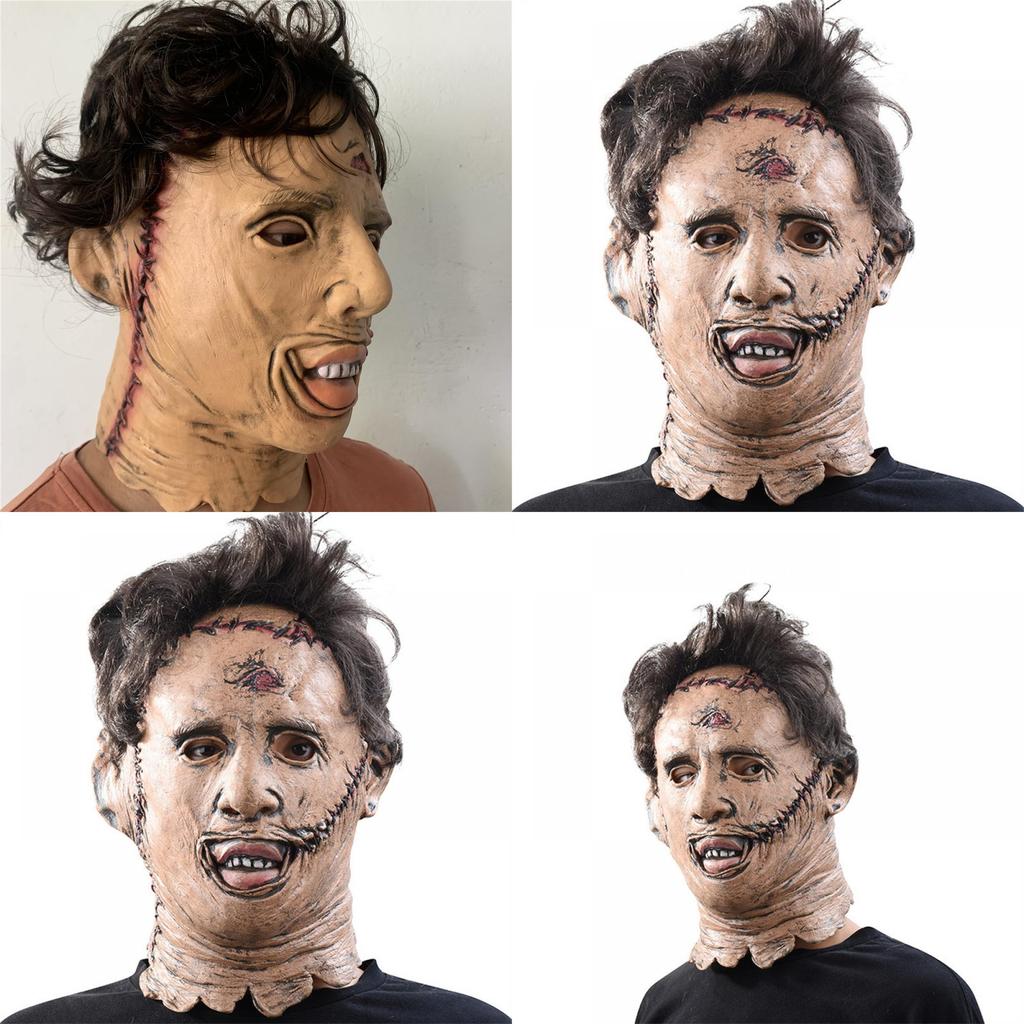 The Texas Chainsaw Massacre Saw Horror Mask Latex Role Play Costume For Halloween Party