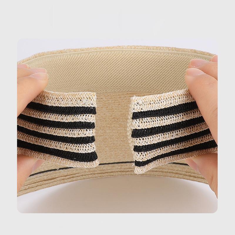 Straw Empty Top Hat Summer Outdoor Travel Sun Hat Women's Big Brim Sun Hat