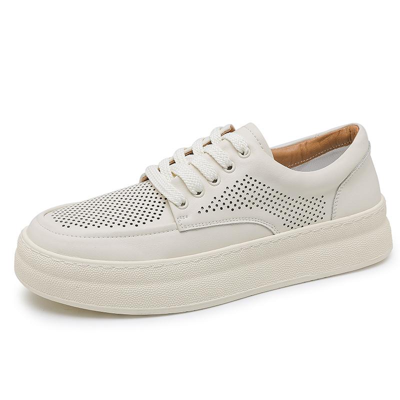 

Non Slip Mens Leather Shoes Sneakers for Driving Walking Tenis Masculino Comfortable Male Skateboard Footwear Sneakers 44 бежевый