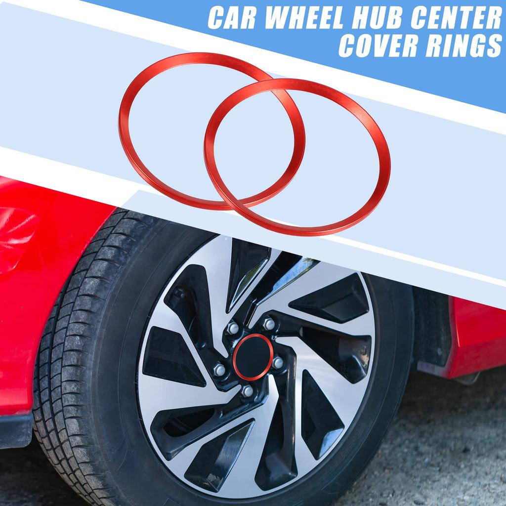 A ABSOPRO Wheel Hub Center Covering Decorative Trim Compatible with