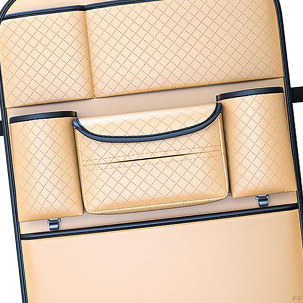 Backseat Organizer for Vehicles with Multiple Compartments and Hanging Feature