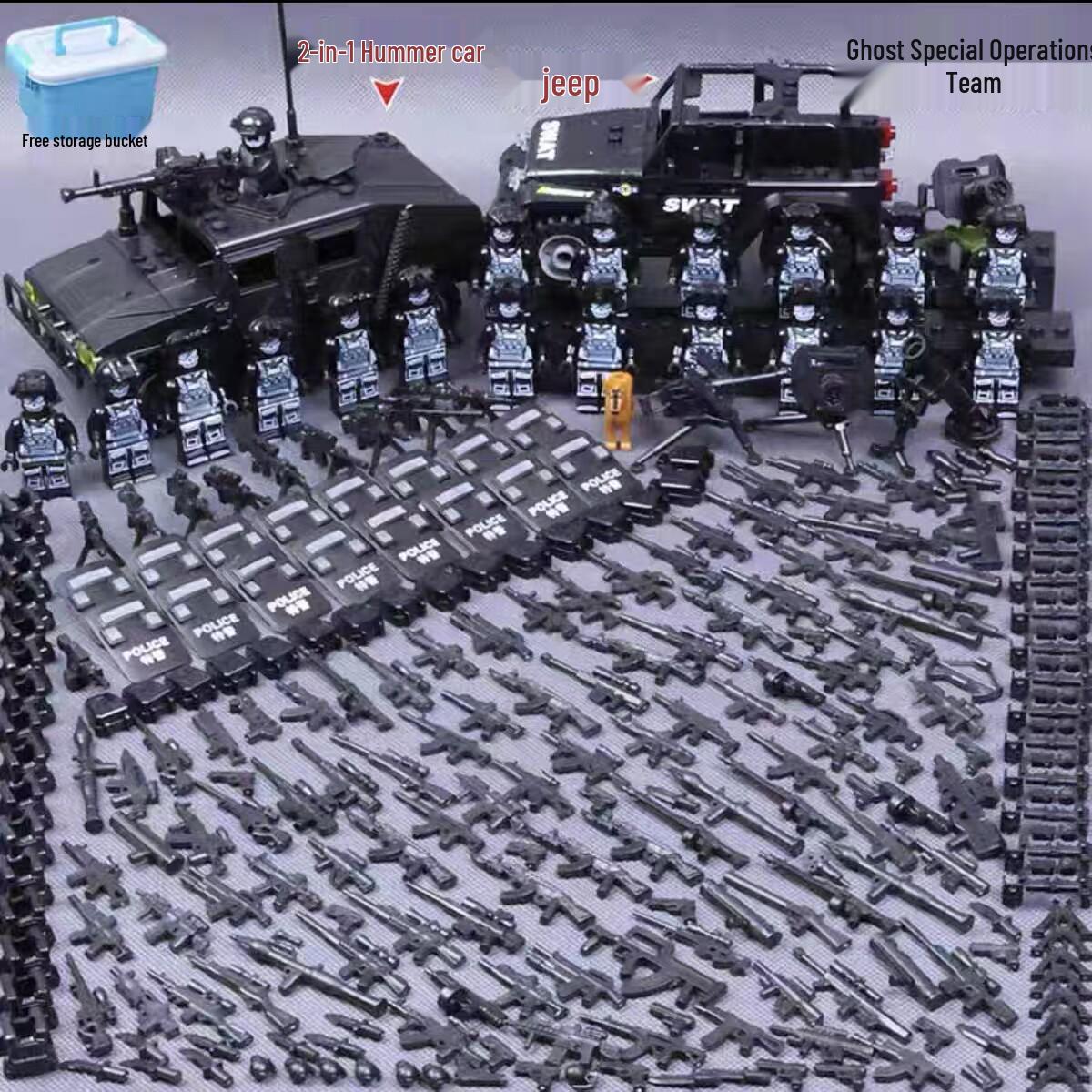 Special Forces Compatible Military Minifigure Building Blocks – Toy Soldiers Assembly Set