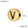 CARLIDANA High Polish Stainless Steel Letter Alphabet Beads Round Charms Pendants for Jewelry Making Diy Bracelets Necklace