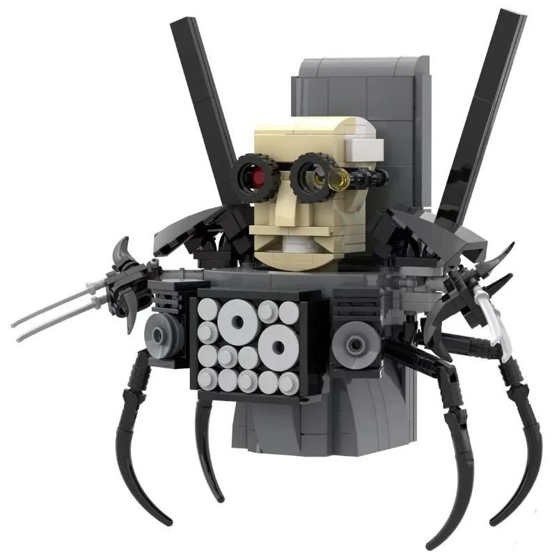 MOC Skibidi Wc Mann Bausteine Spielzeug Titan Uhr Mann Weibliche TV persönlichkeit Modell Sets Dekoration Diy Spielzeug Für Kinder geschenk