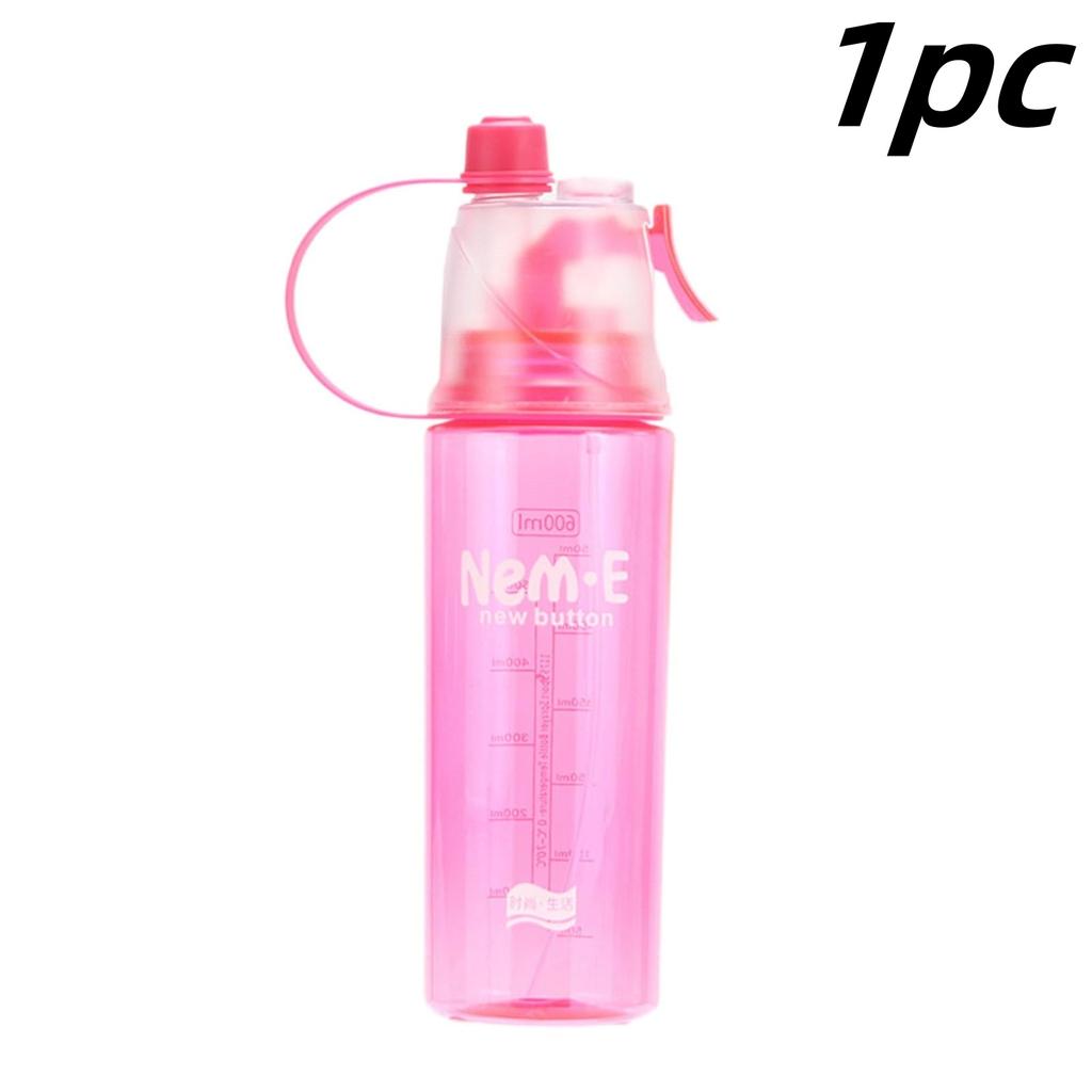 600ML Sports Spray Water Bottle Cooling Spray Cup Portable Outdoor Drinkware Large Capacity Fitness Travel Climbing Supplies