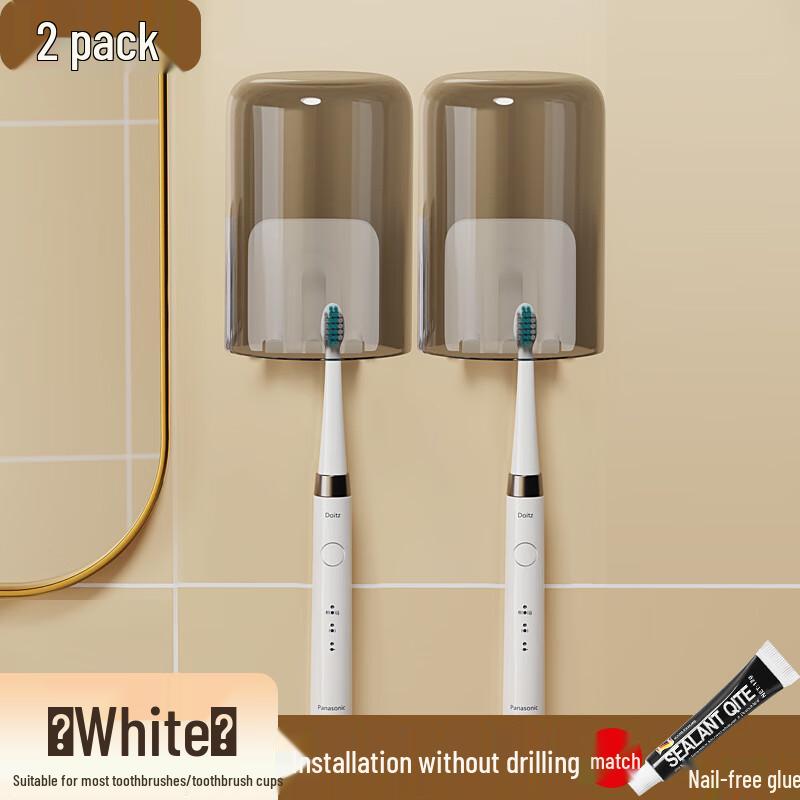 Wall-mounted Toothbrush Holder with Cups