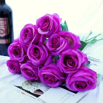 Artificial Flowers Flum 24 pcs white