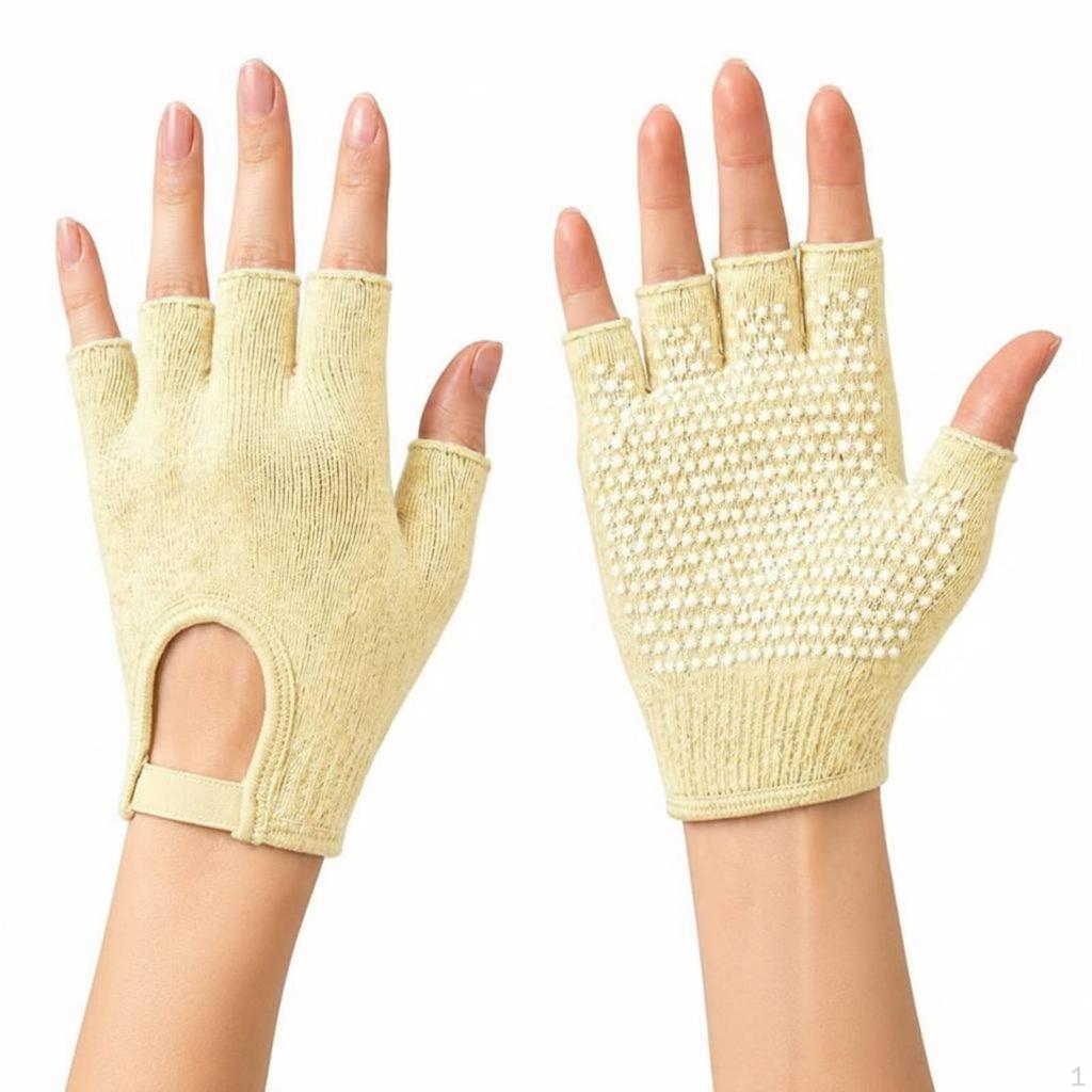 Guanti Antiscivolo da Allenamento Traspiranti Mezza Dita Resistenti all'Usura Accessori per