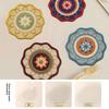 Bohemia Mandala Table Mat With 3d Textured Rubber Heat Resistant Non Slip For Dining Decor