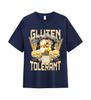 Gluten Tolerant Funny Gift for Gluten Intolerant T-shirt Unisex Women Vintage T Shirt Casual O-Neck Short Sleeve T Shirts Tops