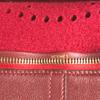 HERMES H punching logo Hood Travel bag Hand Bag Duffle Bag felt / Leather Red
