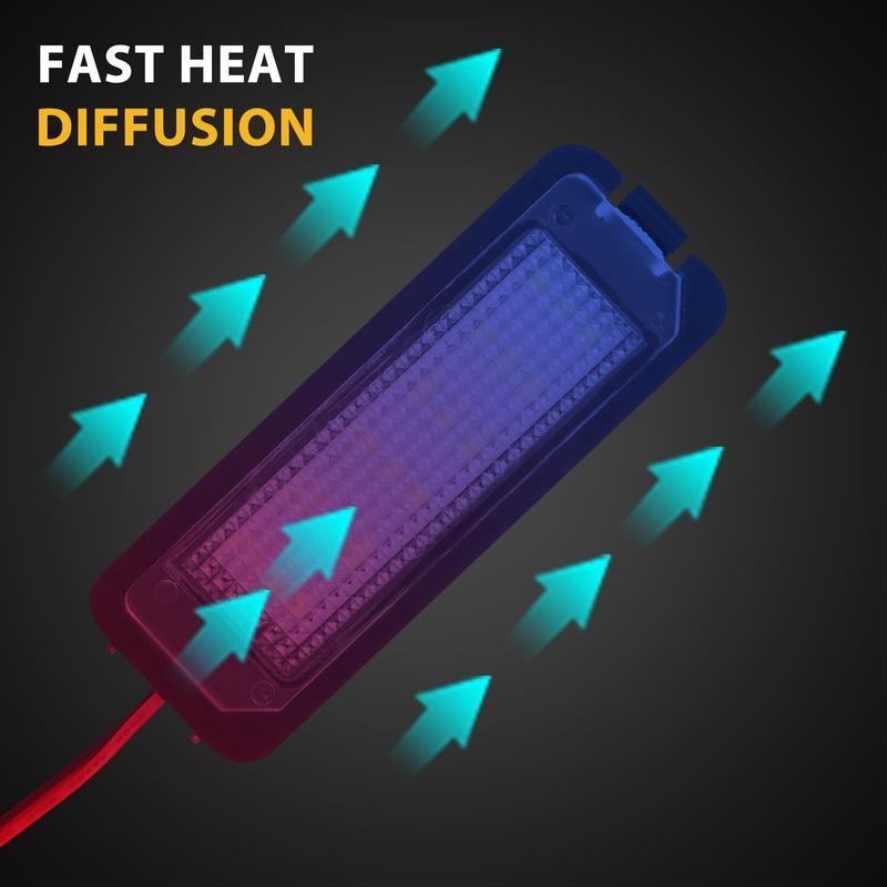 Durable-2Pcs 12V Led Number License Plate Light Lamps For Golf 4 5 6 7 Car License Plate Lights Exterior Accessories