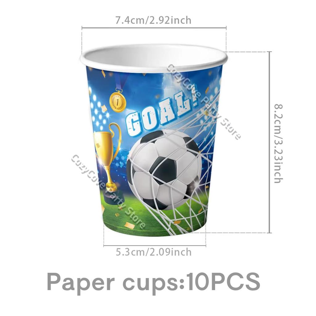 Football Birthday Decorations Soccer Theme Party Supplies Cup Plate Banner Balloons For Kids Boys Party Favor Gifts Photo Props