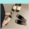 Summer Womens Flat Sandals Pu Material Easy Slipon Comfortable Beach Footwear For Adults