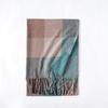 Soft Acrylic Plaid Scarf Women Winter Warm Shawl With Fringe Casual Chic Accessory