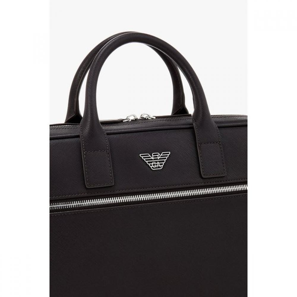 Emporio Armani Men S Logo Plate Small briefcaSe A516132017