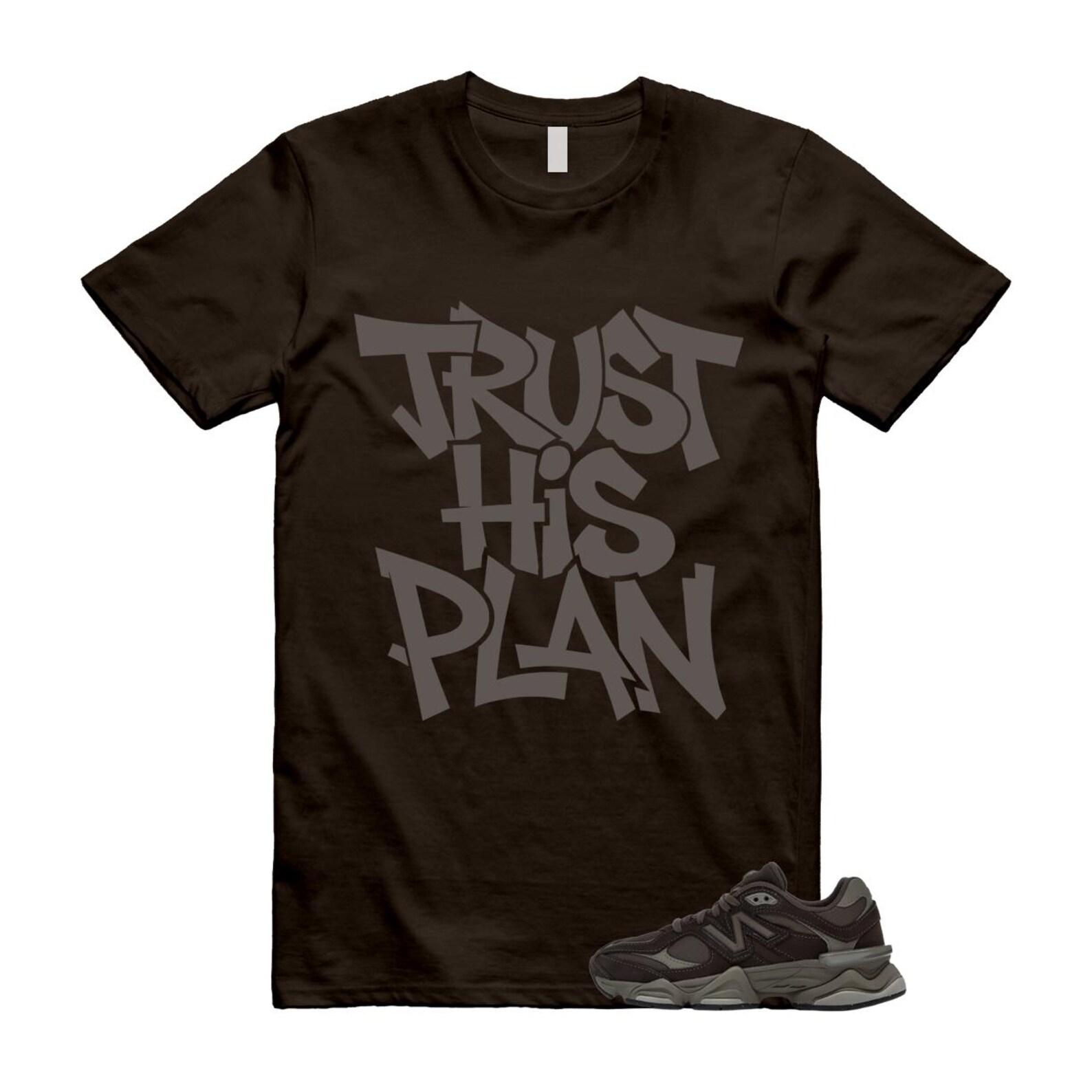 9060 Mono Cortado Brown T Shirt Match PLAN XL
