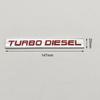 3D Chrome Metal Car Sticker TURBO DIESEL Logo Emblem Rear Trunk Fender Badge Decal For Isuzu Kia Hyundai Toyota Ford Accessories