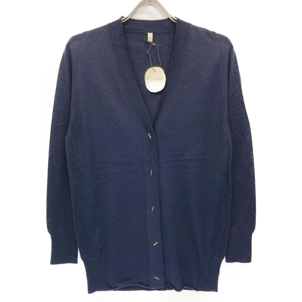 TOYOBOSHI Dark navy NAEBA-STH cashmere silk knit cardigan 09IT-PC0003 tops F NavyUsed