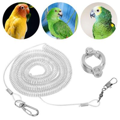 Hot Macaw Harness Parrot Bird Anti-bite Leg Ring Flying Training Leash Ultra-light Flexible Rope
